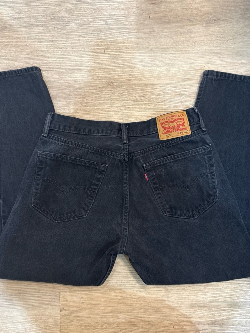 Levi's Men's 505s Straight Jeans in Black